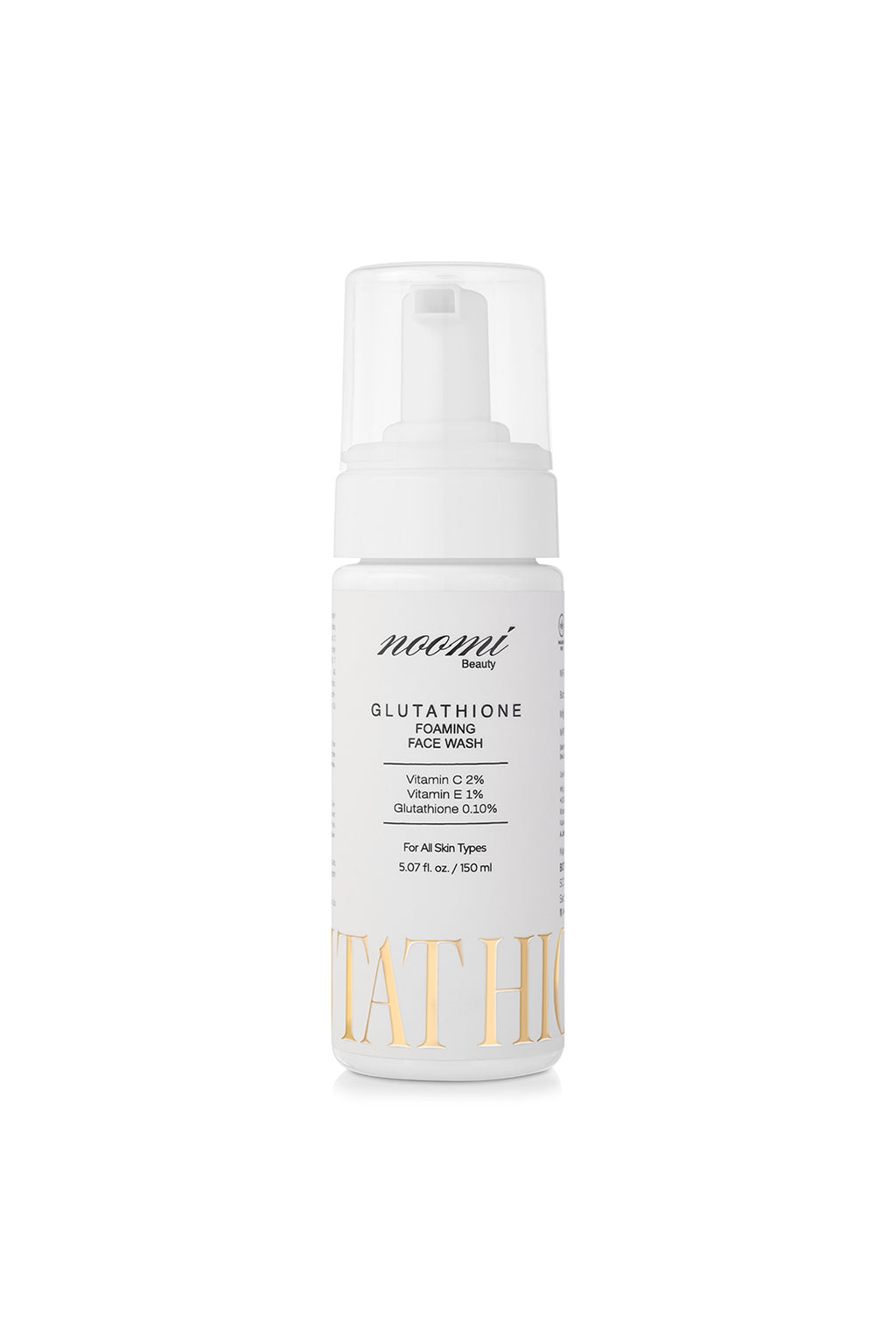 Glutathione Foaming Facewash With Vitamin C (2%) & Vitamin E (1%) For Clean, Fresh & Brighter-Looking Skin