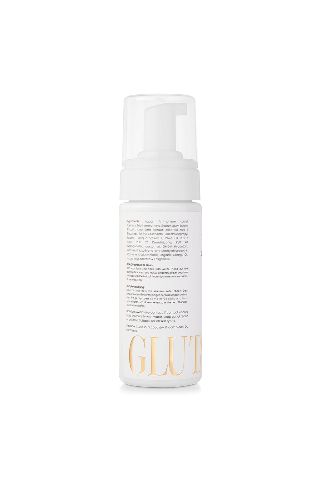 Glutathione Foaming Facewash With Vitamin C (2%) & Vitamin E (1%) For Clean, Fresh & Brighter-Looking Skin
