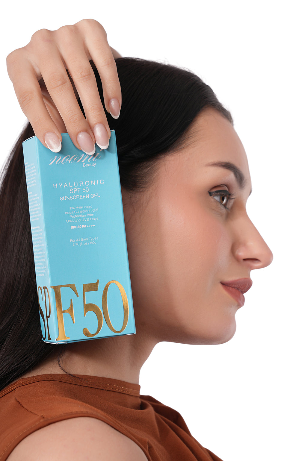 1% Hyaluronic Aqua Sunscreen Gel Broad-Spectrum UVA & UVB Protection SPF 50 PA++++ | Lightweight Aqua Gel