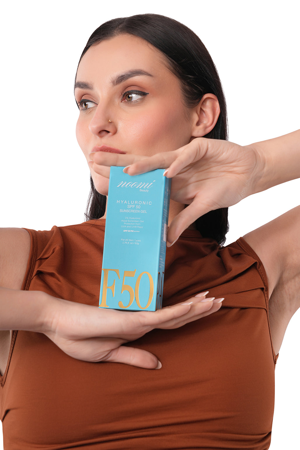 1% Hyaluronic Aqua Sunscreen Gel Broad-Spectrum UVA & UVB Protection SPF 50 PA++++ | Lightweight Aqua Gel