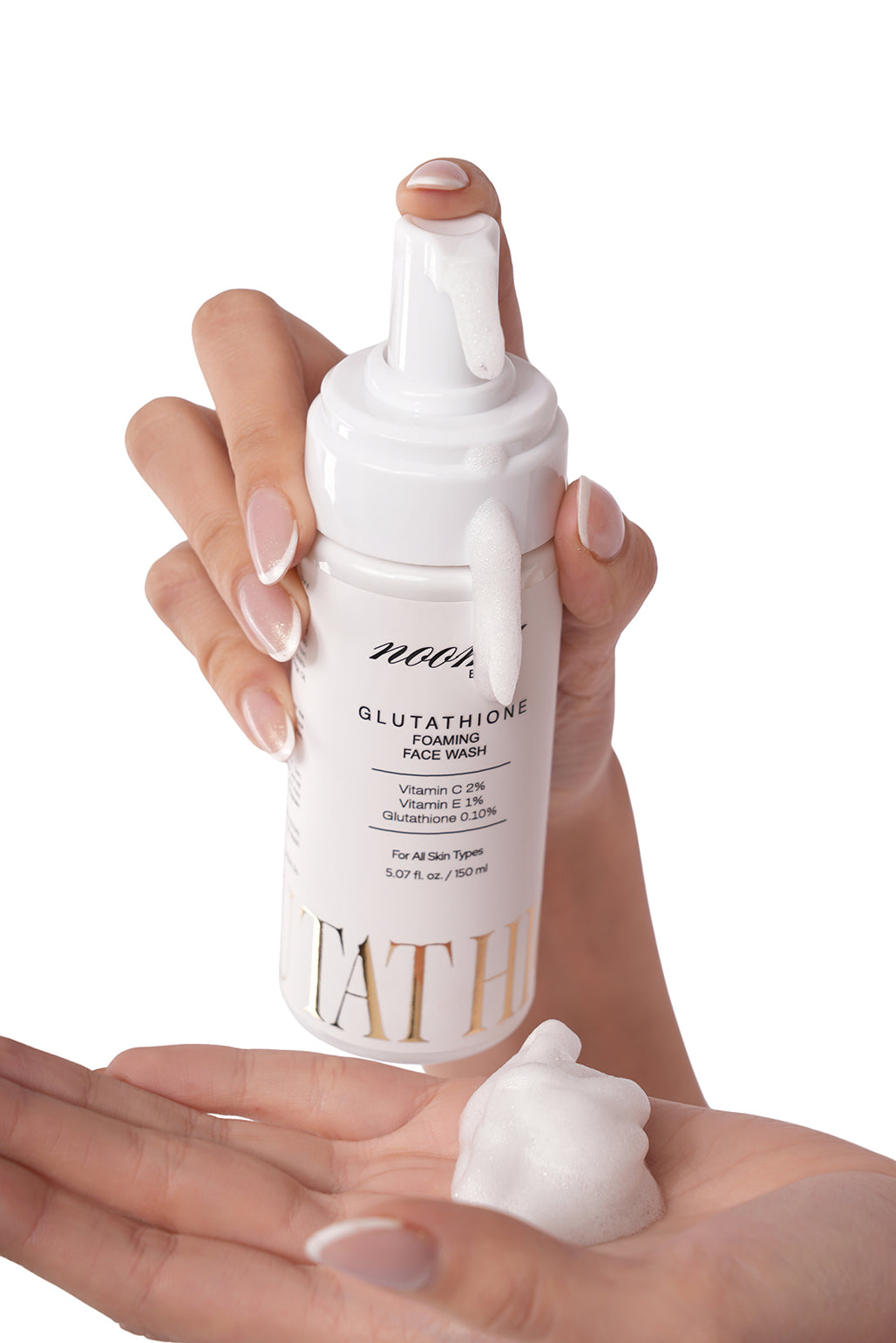 Glutathione Foaming Facewash With Vitamin C (2%) & Vitamin E (1%) For Clean, Fresh & Brighter-Looking Skin