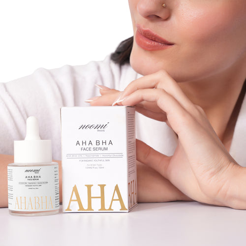 AHA BHA Face Serum (10%) With Niacinamide & Ascorbyl Glucoside